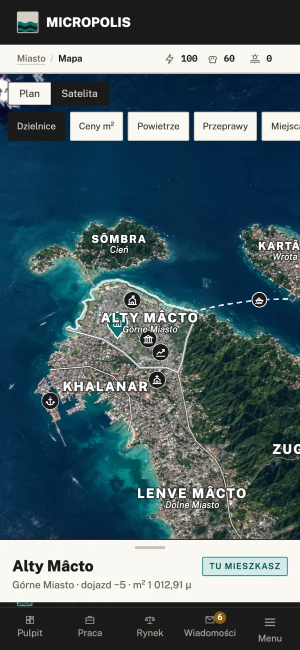 Mapa na telefonie